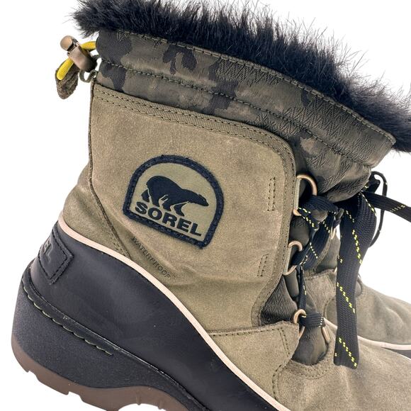 Sorel Women's Green Explorer Carnival Boots Size 9 - Picture 2 of 9